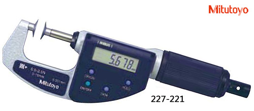 B0416-002-三豐-227-221數顯盤型千分尺0-15（可調測力